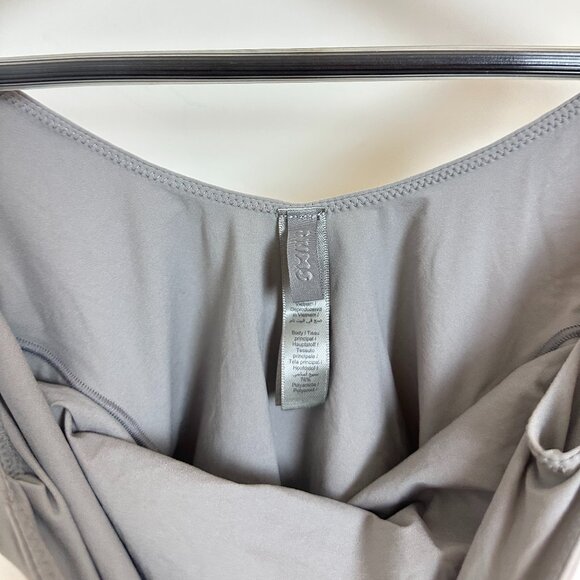 SKIMS Fits Everybody Square Neck Bodysuit in Smoke Size X-Small - Picture 4 of 8
